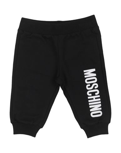 Moschino Baby Newborn Pants Black Size 3 Cotton, Elastane