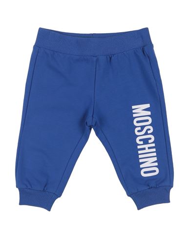 Moschino Baby Newborn Pants Blue Size 3 Cotton, Elastane