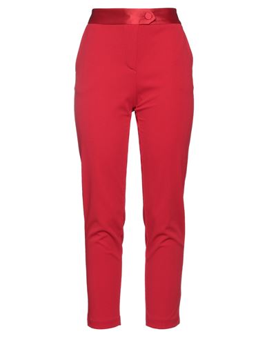 Imperial Woman Pants Red Size S Polyester, Elastane