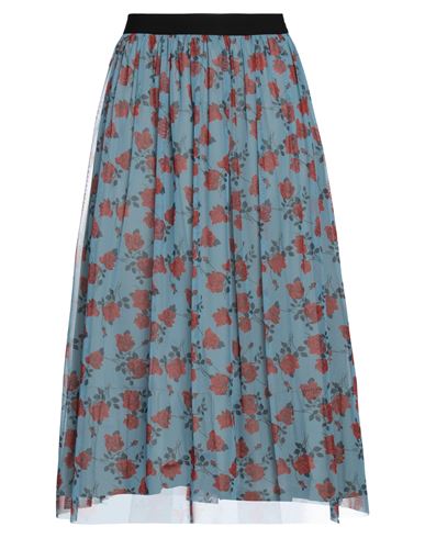 Iblues I Blues Woman Midi Skirt Pastel Blue Size 10 Polyester In Blue