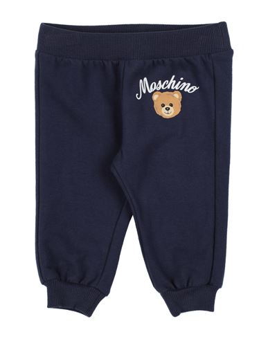 Moschino Baby Newborn Pants Navy Blue Size 3 Cotton, Elastane