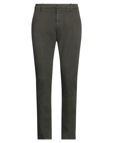 Dondup Man Pants Military Green Size 31 Cotton, Elastane