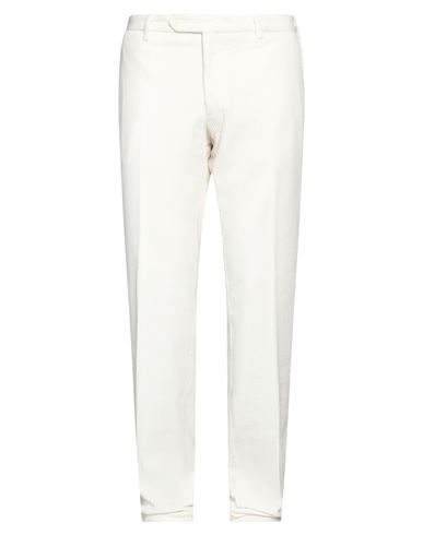 Rotasport Man Pants Ivory Size 38 Cotton In White