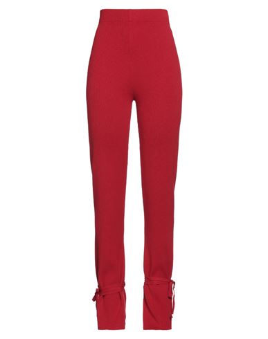 VICOLO VICOLO WOMAN PANTS RED SIZE ONESIZE VISCOSE, POLYESTER