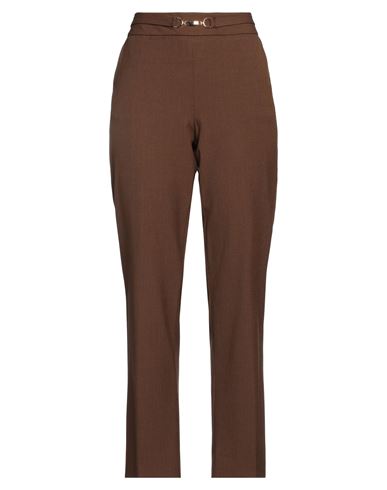 Emme By Marella Woman Pants Camel Size 14 Polyester, Viscose, Elastane In Brown