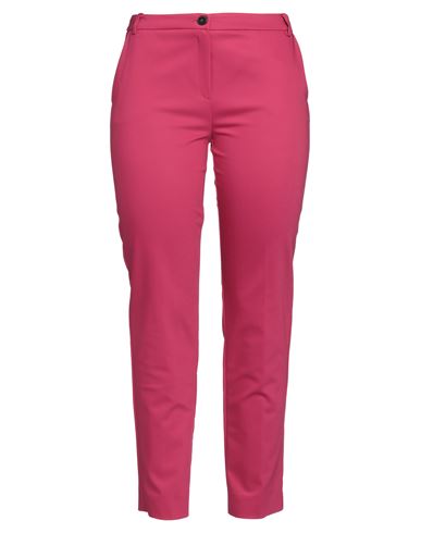 Emme By Marella Woman Pants Fuchsia Size 10 Cotton, Polyamide, Elastane In Pink