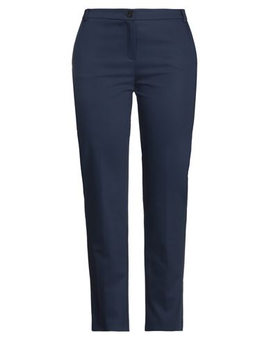 EMME BY MARELLA EMME BY MARELLA WOMAN PANTS MIDNIGHT BLUE SIZE 10 COTTON, POLYAMIDE, ELASTANE