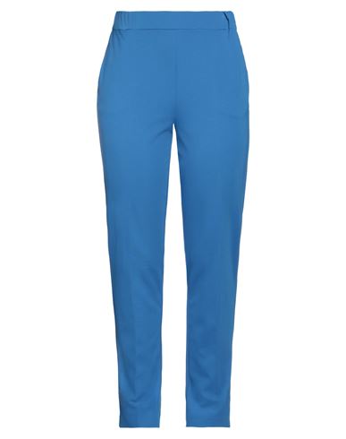 Emme By Marella Woman Pants Azure Size Xl Viscose, Polyamide, Elastane In Blue