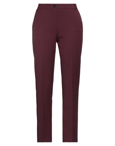 Emme By Marella Woman Pants Burgundy Size 14 Polyester, Viscose, Elastane In Red
