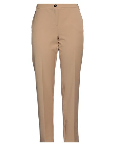 Emme By Marella Woman Pants Camel Size 14 Polyester, Viscose, Elastane In Beige