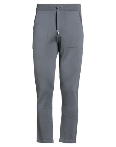 Filippo De Laurentiis Man Pants Slate Blue Size 34 Merino Wool In Gray