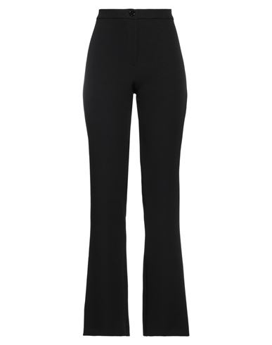 Éclà Woman Pants Black Size 2 Polyester, Elastane