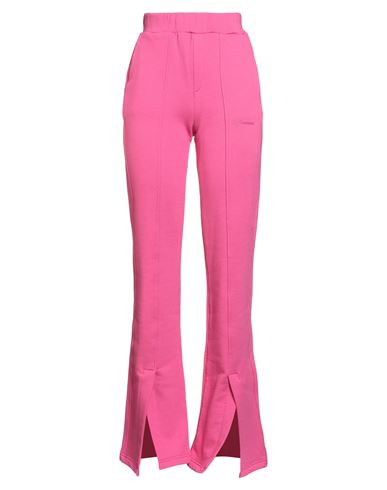 4giveness Woman Pants Fuchsia Size S Cotton In Pink