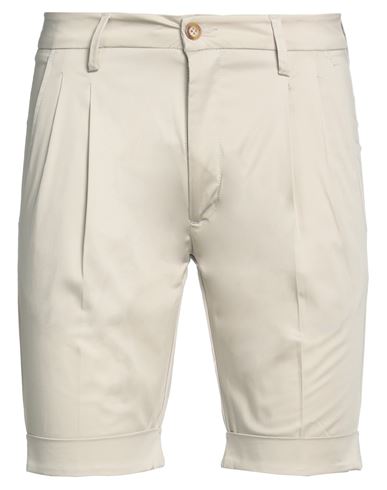 Bulgarini Man Shorts & Bermuda Shorts Beige Size 29 Cotton, Elastane