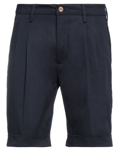 Bulgarini Man Shorts & Bermuda Shorts Midnight Blue Size 30 Cotton, Elastane