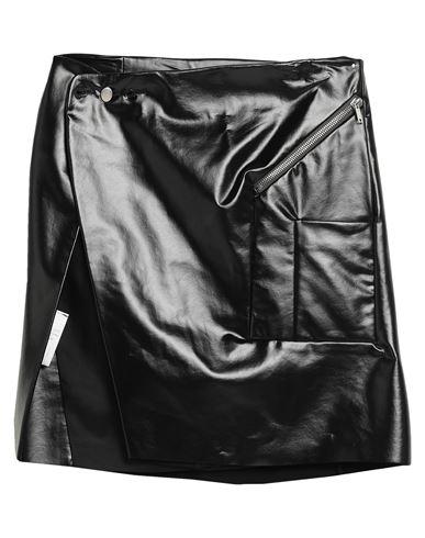 Rick Owens Man Midi Skirt Black Size 34 Cotton, Polyurethane