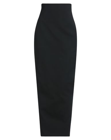 Rick Owens Woman Maxi Skirt Black Size 4 Virgin Wool, Elastane In Black