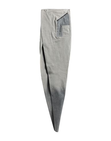 Rick Owens Man Long Skirt Grey Size 32 Cotton