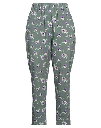Alysi Woman Pants Sage Green Size 4 Virgin Wool, Polyamide, Elastane In Gray