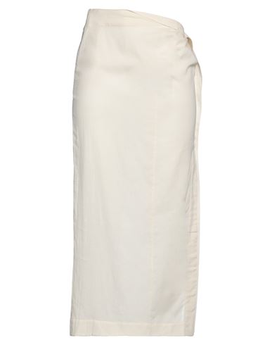 Jacquemus Woman Long Skirt Ivory Size 2 Cotton In White