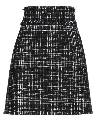 Dolce & Gabbana Woman Mini Skirt Black Size 8 Cotton, Synthetic Fibers, Alpaca Wool, Mohair Wool, Wo