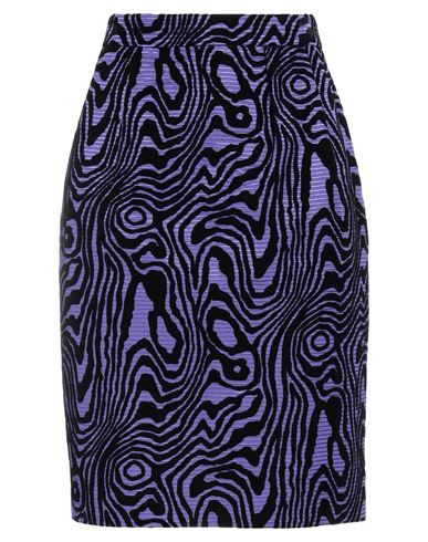 Shop Moschino Woman Mini Skirt Purple Size 12 Cotton, Viscose