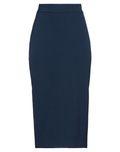 Soallure Woman Midi Skirt Navy Blue Size 8 Polyacrylic, Elastane