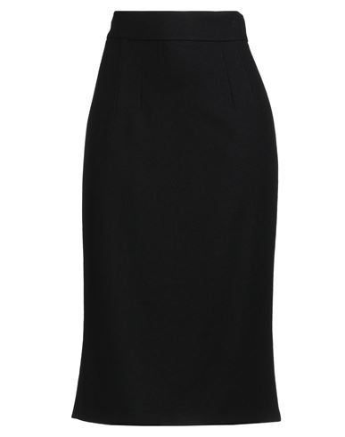 Dolce & Gabbana Woman Midi Skirt Black Size 6 Wool, Polyamide, Elastane