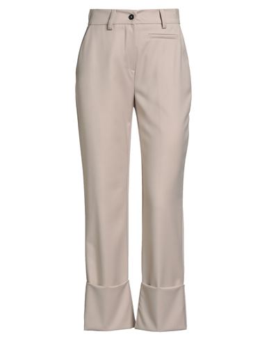 Mem.js Mem. Js Woman Pants Beige Size 2 Polyester, Viscose, Elastane In Gray