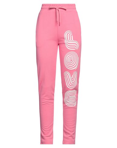 Shop Love Moschino Woman Pants Pink Size 4 Cotton