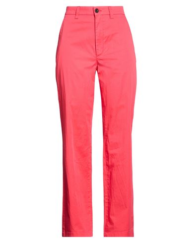 Department Five Department 5 Woman Pants Coral Size 27 Cotton, Elastane In Red