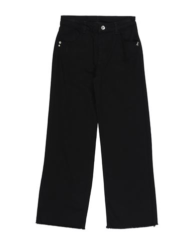Patrizia Pepe Babies'  Toddler Girl Denim Pants Black Size 6 Cotton
