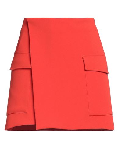 Department 5 Woman Mini Skirt Tomato Red Size 6 Polyester, Elastane