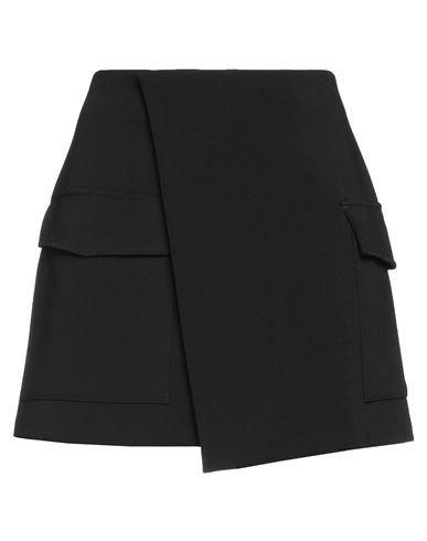 Department 5 Woman Mini Skirt Black Size 8 Polyester, Elastane