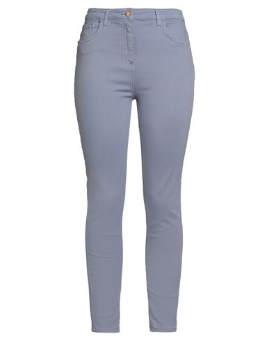Elisabetta Franchi Woman Jeans Lilac Size 28 Cotton, Elastomultiester, Elastane In Purple