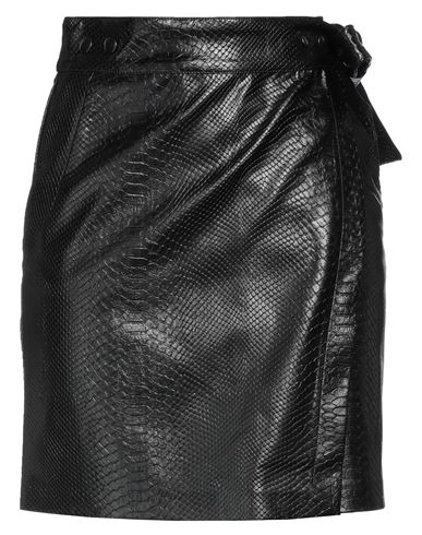 Replay Woman Mini Skirt Black Size M Viscose, Elastane