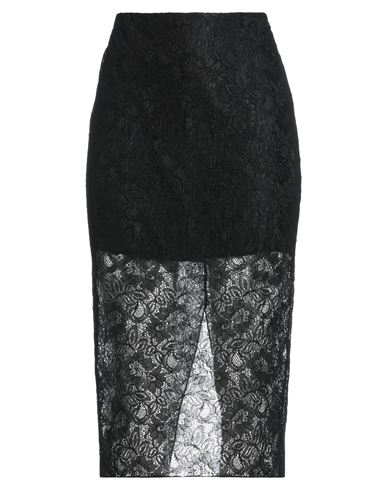 Carla G. Woman Midi Skirt Black Size 4 Polyamide, Viscose