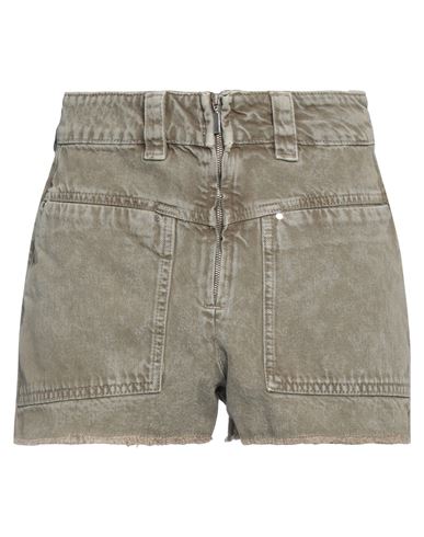 Ba&sh Ba & Sh Woman Denim Shorts Khaki Size 0 Cotton In Beige