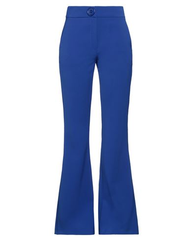 Shop Moschino Woman Pants Blue Size 4 Polyester, Polyurethane