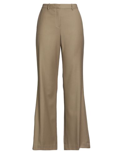 Theory Woman Pants Khaki Size 8 Virgin Wool In Brown