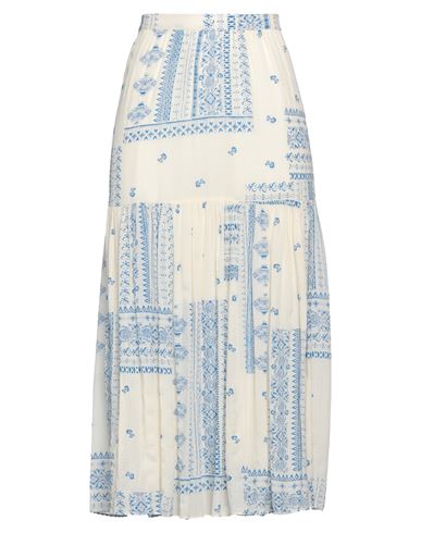 Midi-Rock Damen Elfenbein 2 Damen