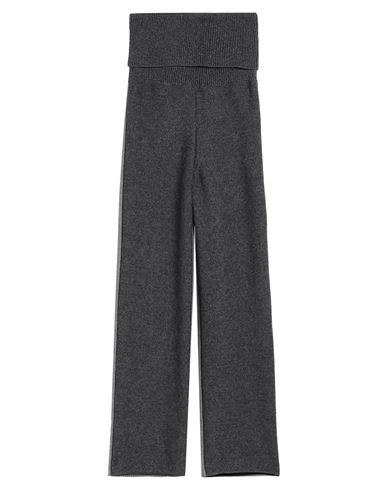 Off-white Woman Pants Lead Size 2 Cotton, Polyester, Polyamide, Elastane In Grey