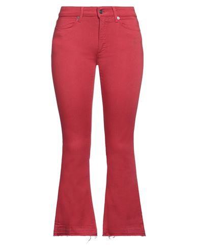 DONDUP DONDUP WOMAN JEANS RED SIZE 25 COTTON, ELASTOMULTIESTER, ELASTANE 