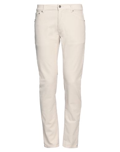 Shop Daniele Alessandrini Homme Man Pants Cream Size 31 Cotton, Elastane In White
