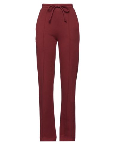 Shop Twenty Woman Pants Burgundy Size S Cotton, Polyester In Red