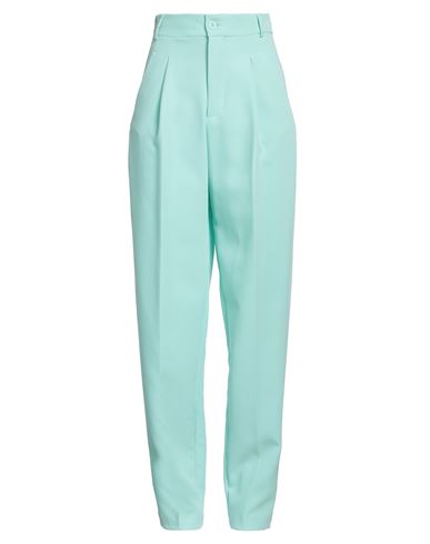 Shop Hinnominate Woman Pants Turquoise Size Xxs Polyester, Elastane In Blue