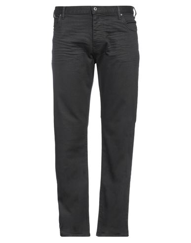 Emporio Armani Man Jeans Black Size 34w-34l Cotton, Elastane
