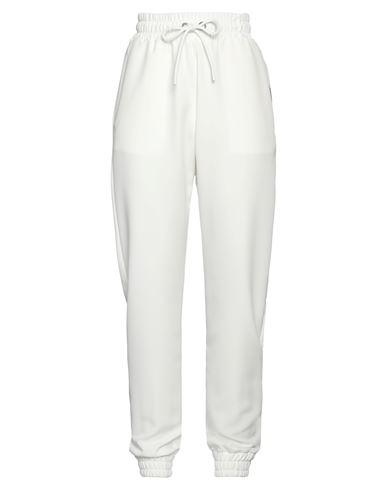 Hinnominate Woman Pants White Size L Polyester, Elastane
