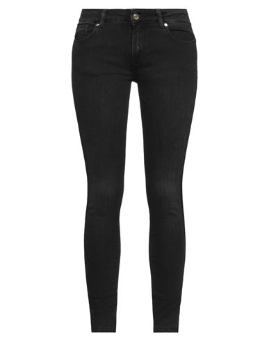 Fornarina Woman Jeans Black Size 28 Cotton, Polyester, Viscose, Elastane