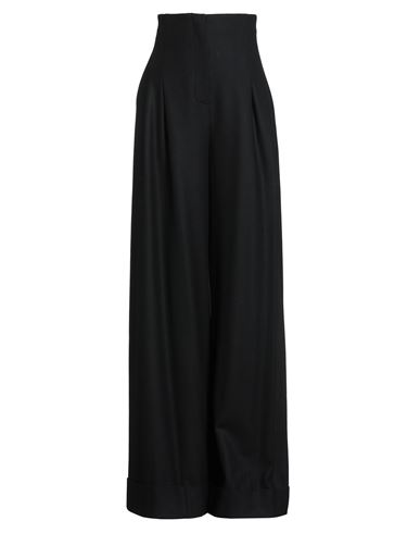 Alberta Ferretti Woman Pants Black Size 4 Virgin Wool, Elastane